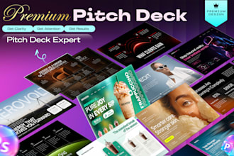 design an investor pitch deck for startups and fundraising