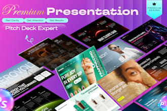design an investor pitch deck for startups and fundraising