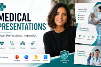 design medical powerpoint, healthcare presentation and doctor slides