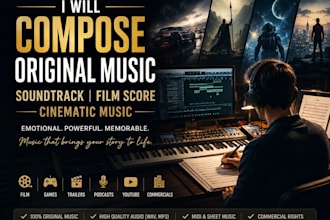 compose original music soundtrack film score and cinematic music