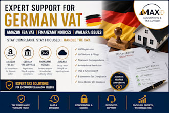 handle german vat, amazon fba vat, finanzamt notices and avalara issues