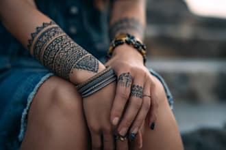 design traditional or modern tribal tattoo art