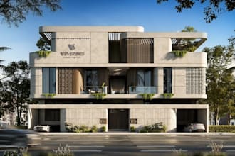 remodel architectural house elevation, modern villa design,bespoke luxury facade