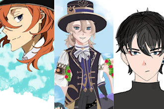 draw your character in a realistic style