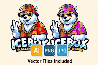 design a custom mascot logo for your brand or business