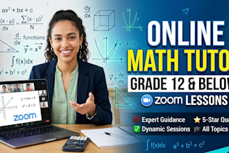 teach mathematics online for grade 12 and below