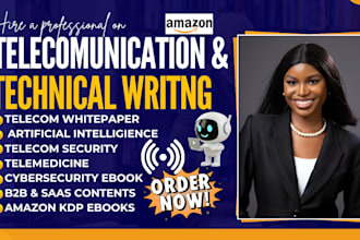 do technical writing on telecom, ai, cybersecurity, saas, and seo articles
