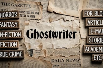 be your expert ghost writer and meticulous proof reader