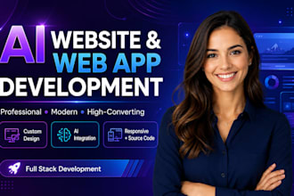 develop ai website, saas app, ai application,