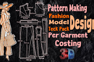 create professional any type of teck pack  and  patterns