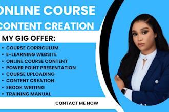 online course course creation course lesson plan
