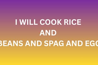 cook rice and beans for you