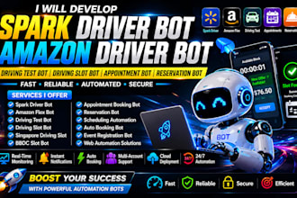 develop driving test bot, driving slot bot, bbdc, booking bot, reservation bot