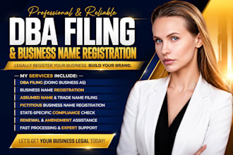 do dba filing and assumed name registration for US llc fast