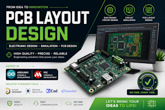 design professional pcb layout and schematic