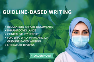 prepare regulatory affairs documents and medical articles