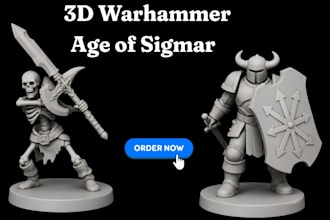 sculpt custom warhammer 40k miniature for 3d print and paint, tabletop miniature