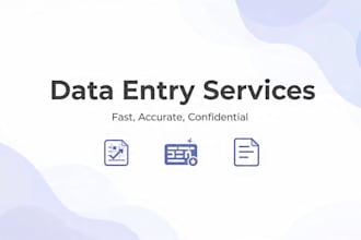 fast data entry and excel typing service