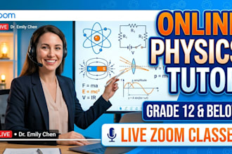 teach physics online for grade 12 and below