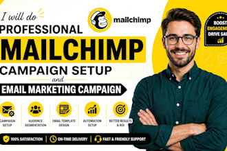 professional mailchimp campaign setup and email marketing