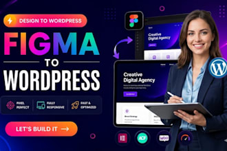 figma to wordpress conversion, responsive fast fast loading