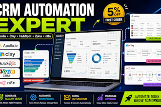 setup apollo, clay, hubspot, zoho CRM and n8n automation