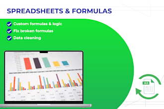 fix or create excel formulas and spreadsheets for you