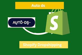 do shopify store product listing research store setup via autods spocket