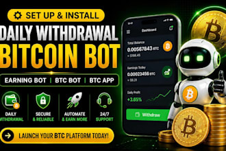 develop profitable bitcoin app, bitcoin bot on smartphone, laptop