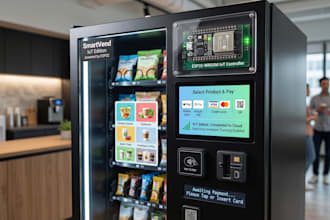 design esp32 smart vending, iot automation and embedded payment systems