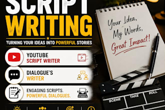 write engaging scripts and dialogues based on your ideas