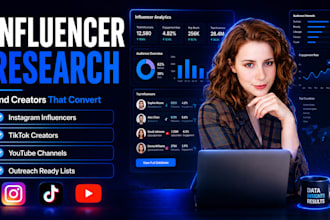 research influencers for instagram tiktok youtube and brands