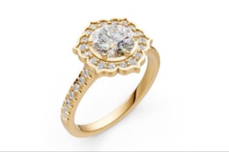 design custom solitaire engagement and wedding ring cad models for 3d printing