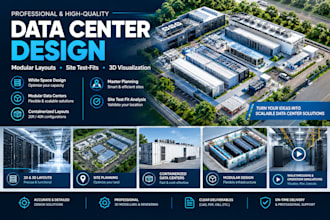 design data center layouts, modular facilities and site test fits