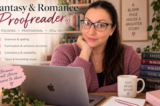 professionally proofread your fiction manuscript