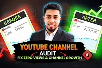 complete youtube audit for rapid ranking and channel growth