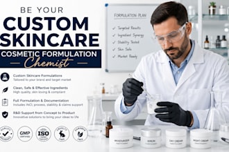 be your custom skincare cosmetic formulation chemist