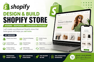build a shopify website and design online store