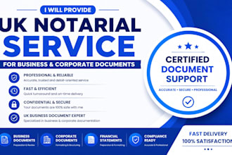 provide uk notatial service for business and corporate document