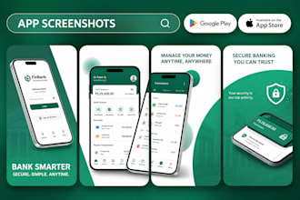 design amazing app store screenshots, play store or app screenshots