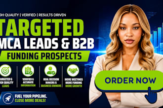 generate targeted mca leads and b2b funding prospects