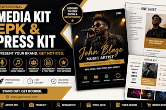 design press kit , epk,  social media kit, dj epk, speaker