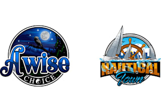 create high quality and beautiful owl and nautical logo design