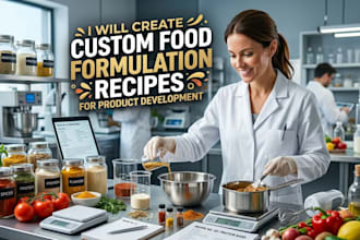 create food formulation recipes for product development