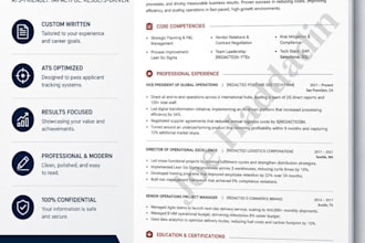 write a professional resume and cover letter