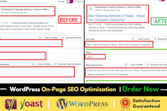 do on page search engine optimization with yoast SEO plugin