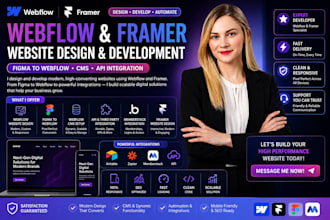 design webflow website framer website design figma to webflow cms landing page