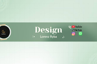 design a minimal gaming banner for youtube