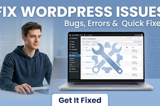 fix wordpress issues, basic bugs, and website errors fast