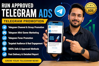 run approved telegram ads, telegram promotion telegram mini game, telegram forex